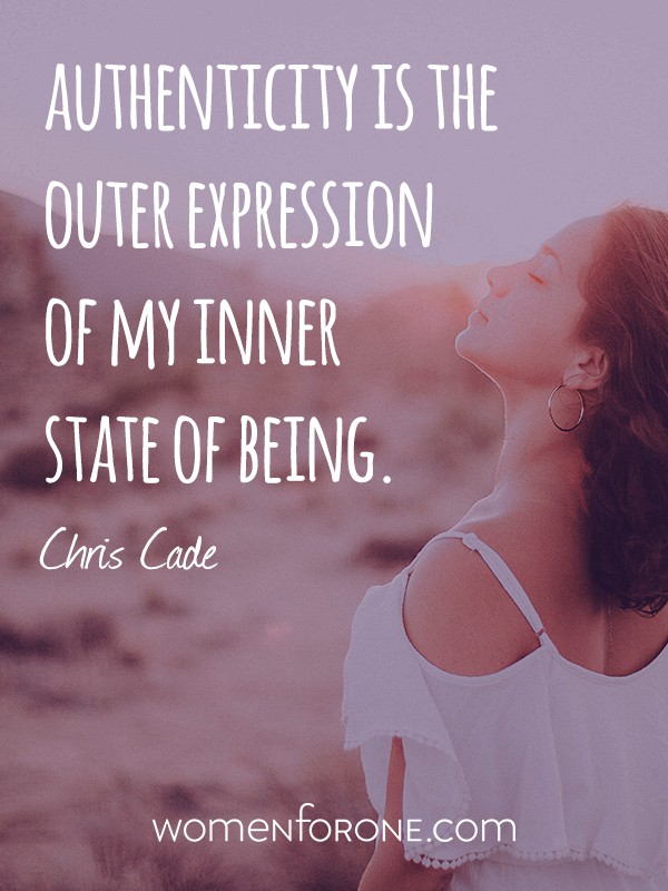 Authenticity is the outer expression of my inner state of being. - Chris Cade