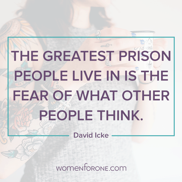 The greatest prison people live in is the fear of what other people think. - David Icke